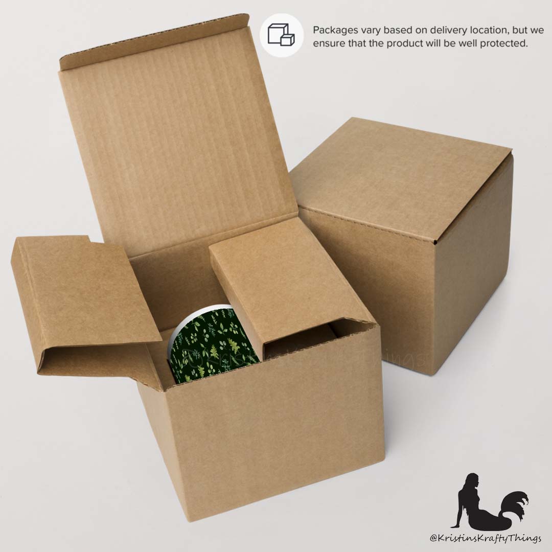 Mug - Botanical Ferns and Leaves Dk Green