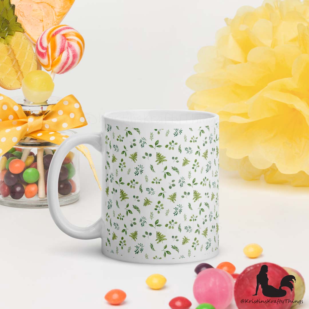 Mug - Botanical Ferns and Leaves