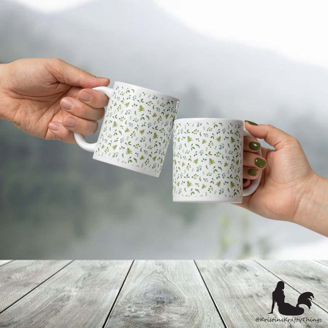 Mug - Botanical Ferns and Leaves