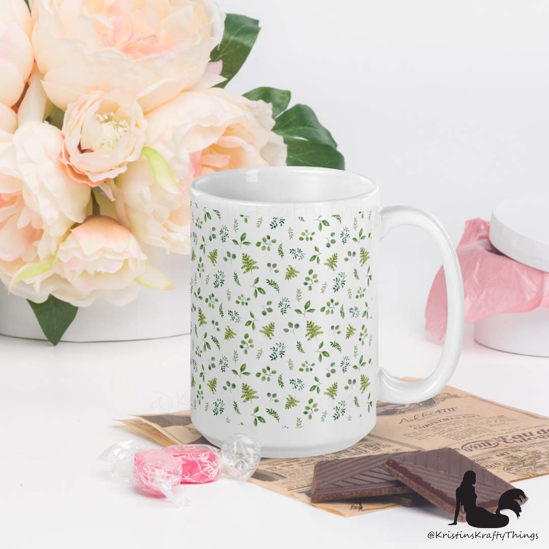 Mug - Botanical Ferns and Leaves