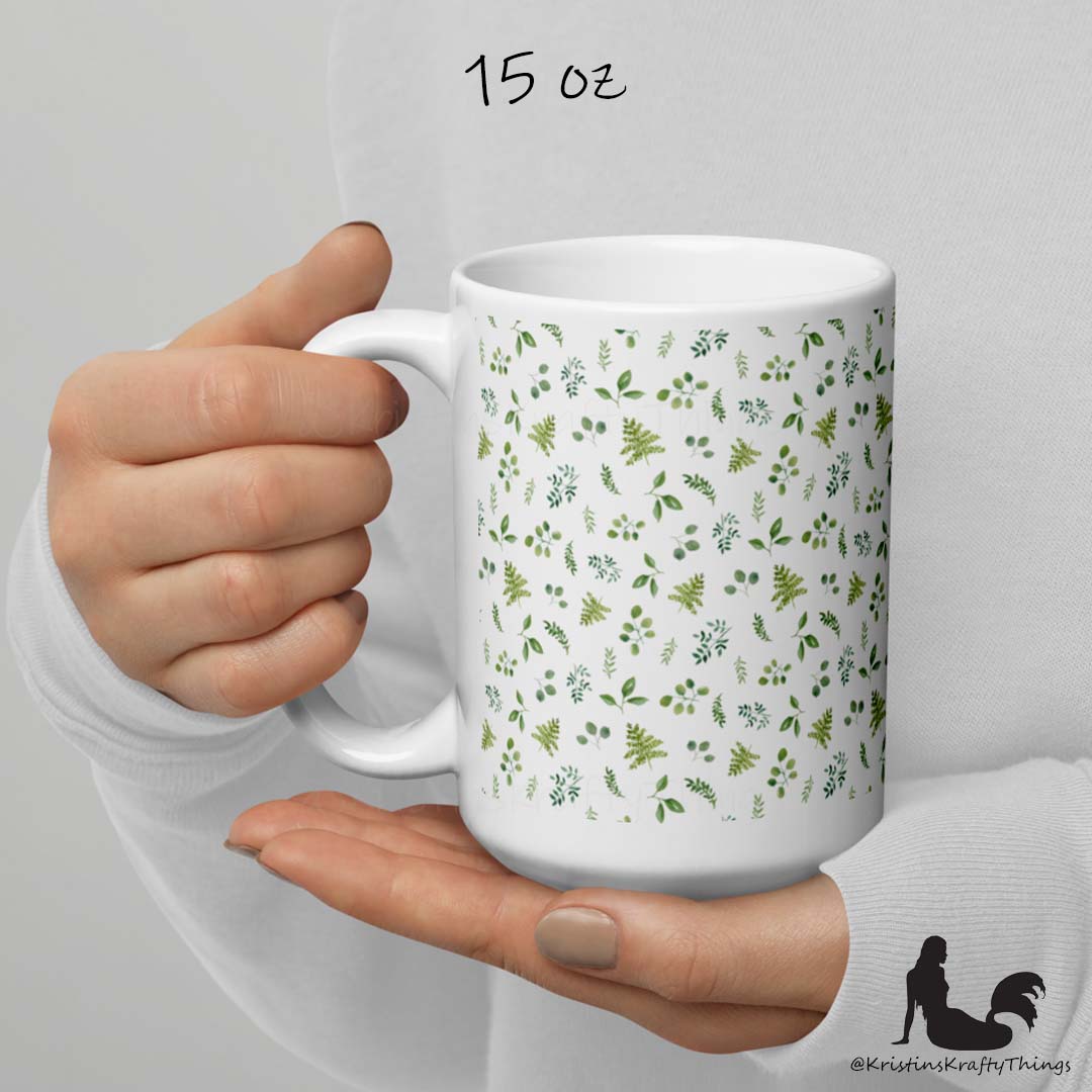 Mug - Botanical Ferns and Leaves