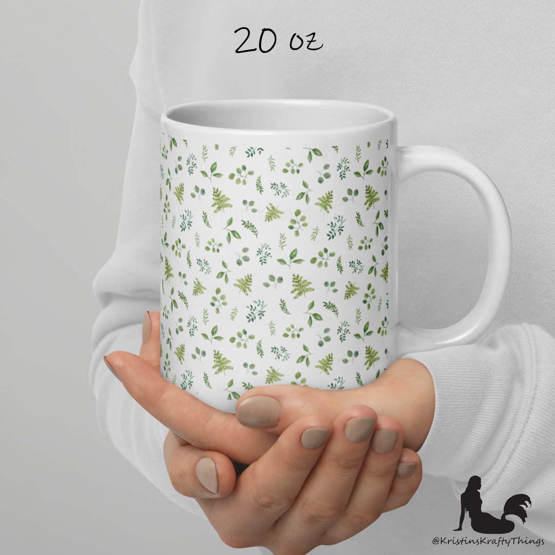 Mug - Botanical Ferns and Leaves