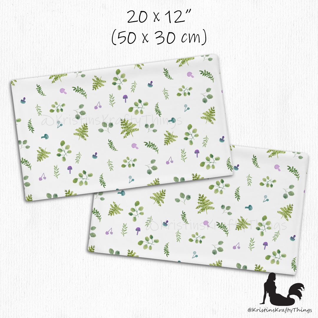 Home - Woodland Ferns and Mushrooms Pillow Case