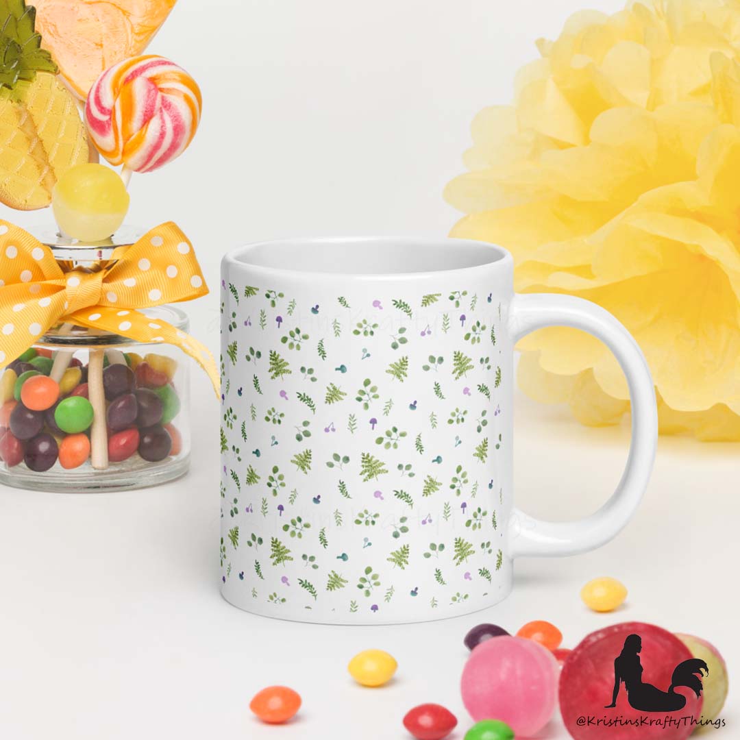 Mug - Woodland Ferns and Mushrooms