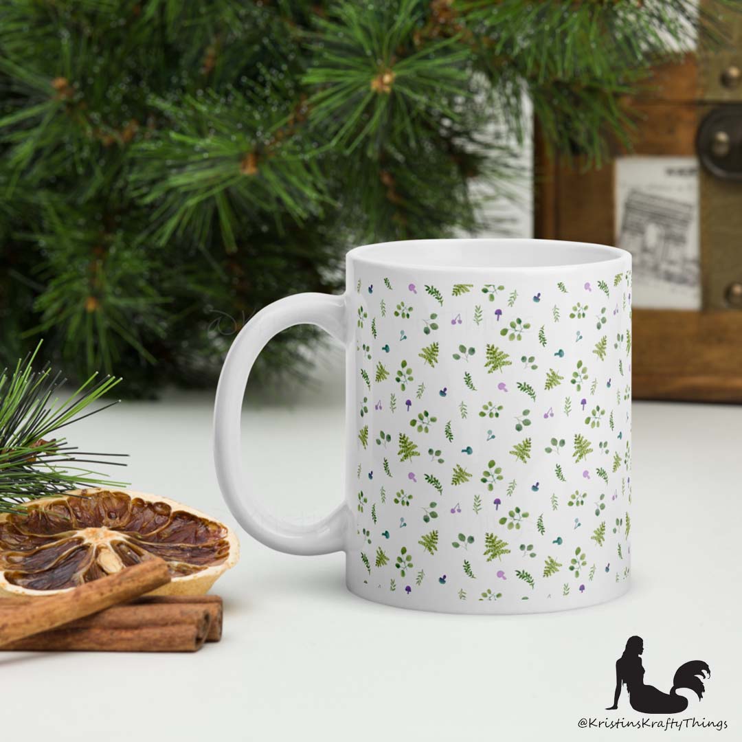 Mug - Woodland Ferns and Mushrooms