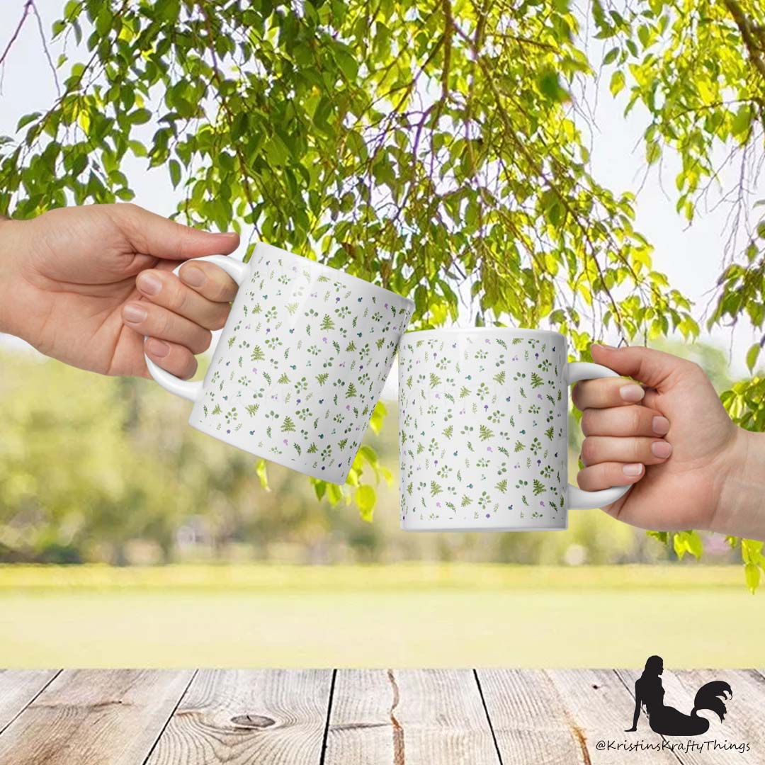 Mug - Woodland Ferns and Mushrooms