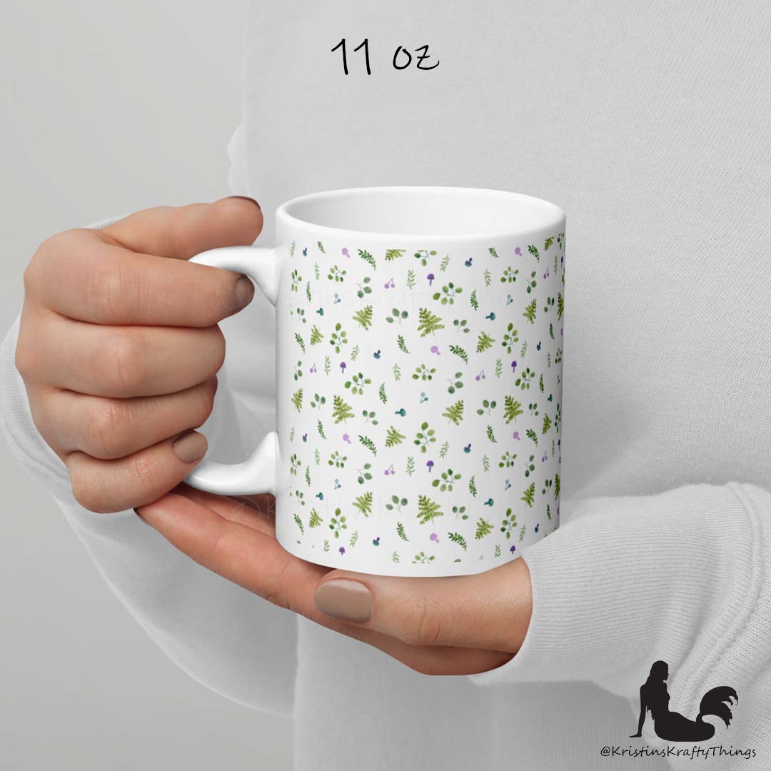 Mug - Woodland Ferns and Mushrooms