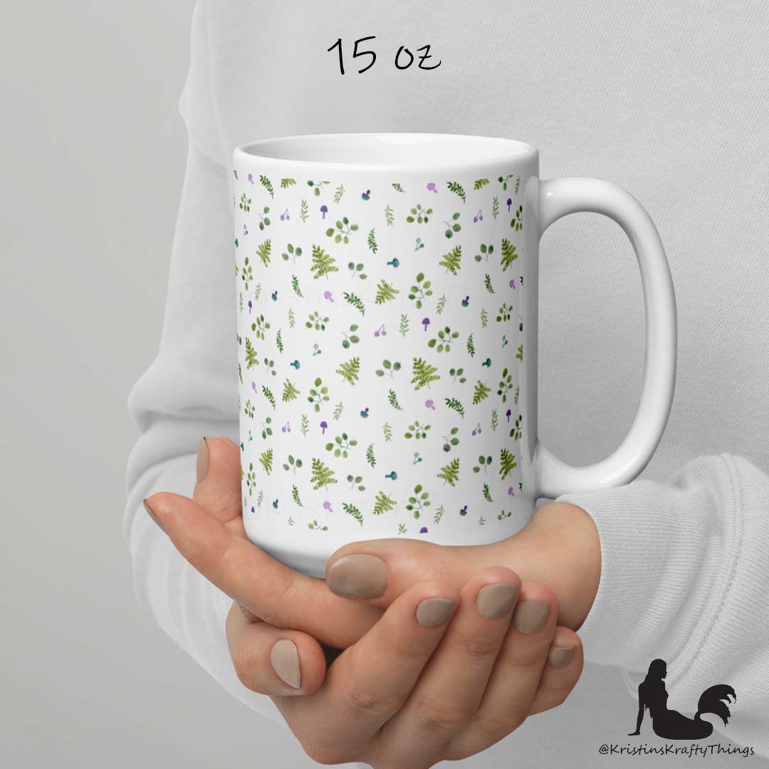 Mug - Woodland Ferns and Mushrooms