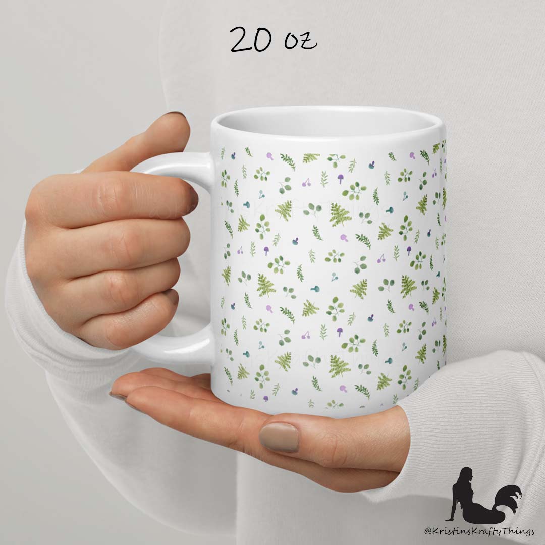 Mug - Woodland Ferns and Mushrooms