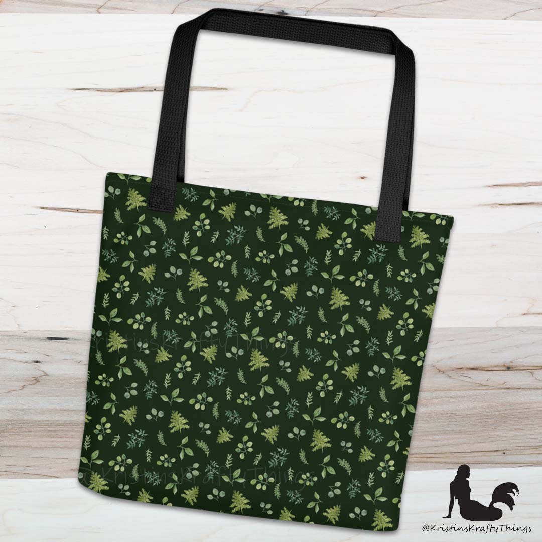 Tote Bag - Botanical Ferns and Leaves