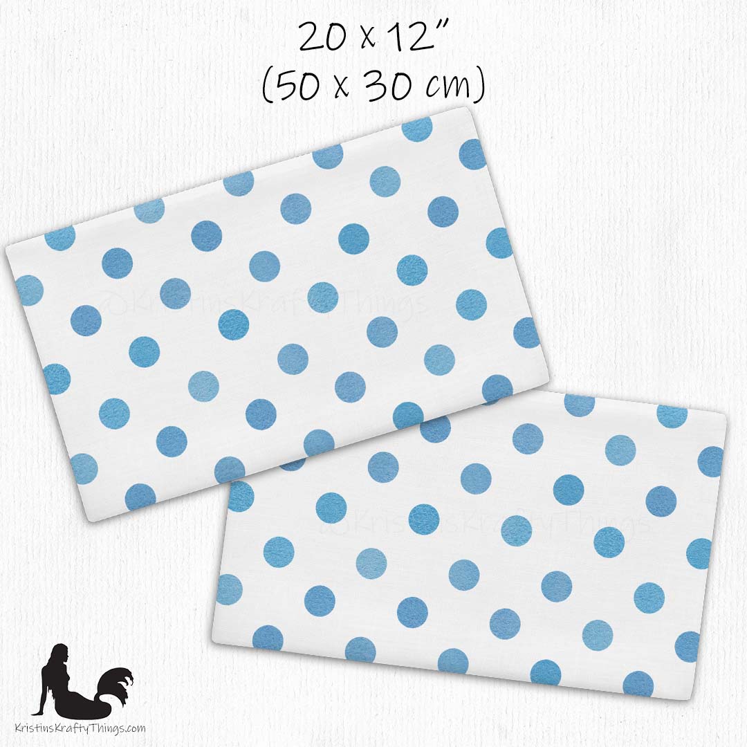 Home - Classic Blue Polka Dot Premium Pillow Case