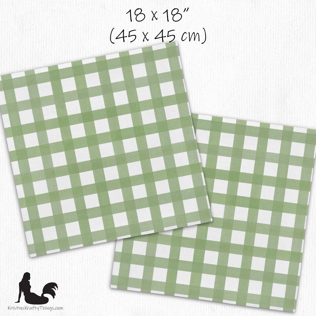 Home - Classic Gingham Green Premium Pillow Case