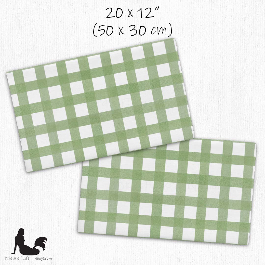 Home - Classic Gingham Green Premium Pillow Case