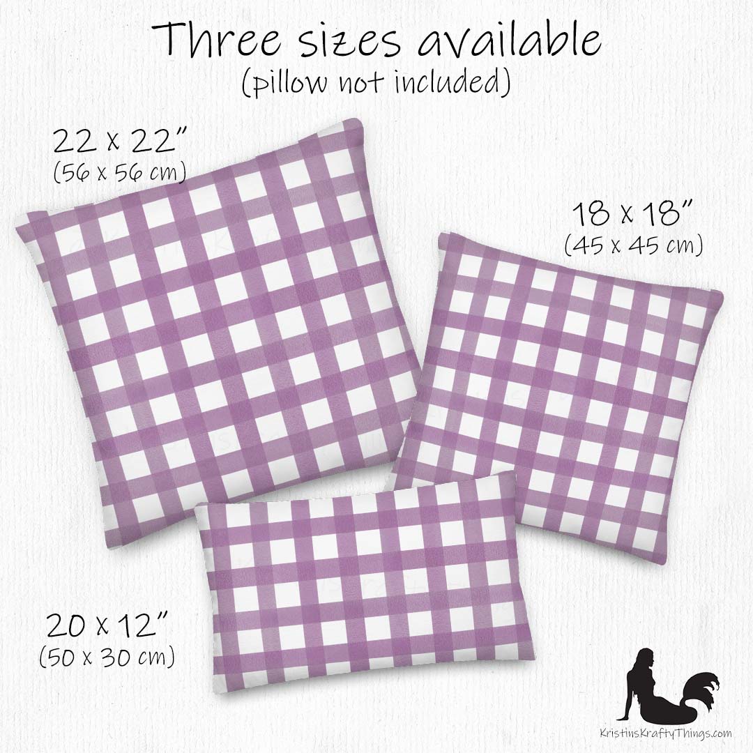 Home - Classic Gingham Mauve Premium Pillow Case