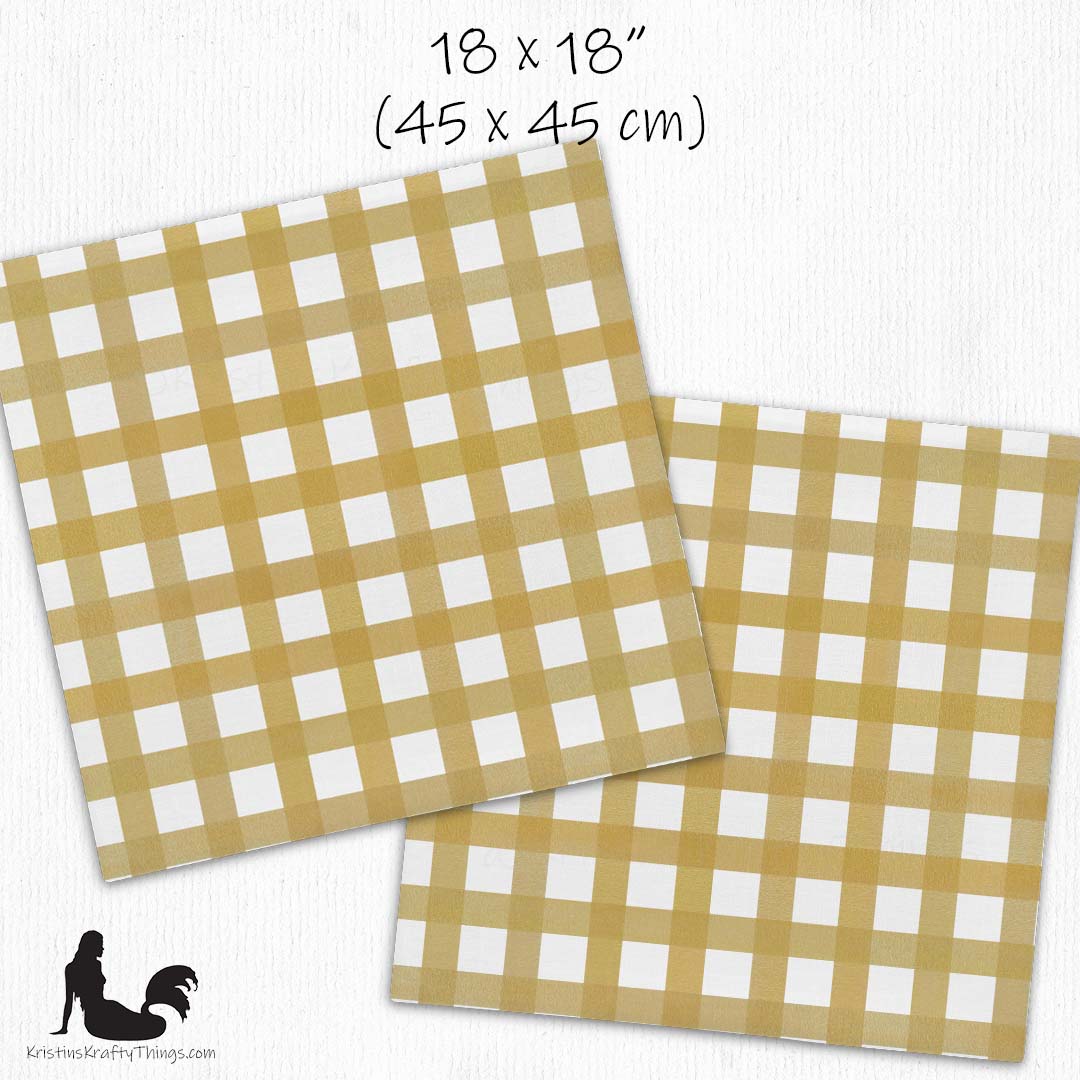 Home - Classic Gingham Mustard Premium Pillow Case
