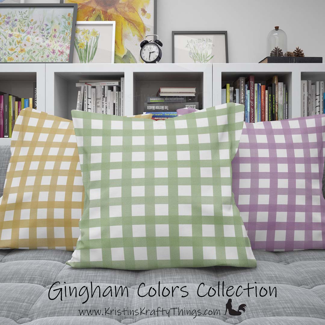 Home - Classic Gingham Mauve Premium Pillow Case