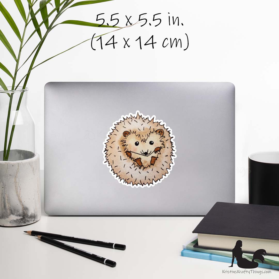 Sticker - Hedgehog Die Cut Vinyl Sticker