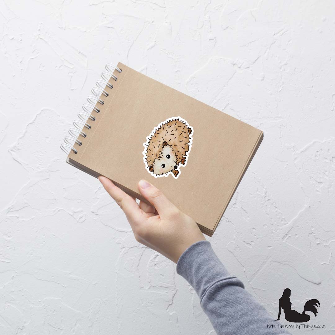 Sticker - Hedgehog Die Cut Vinyl Sticker