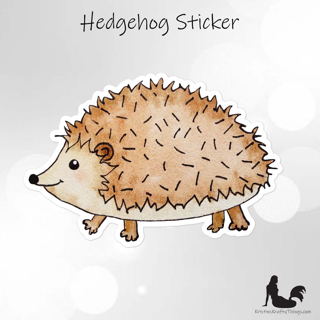 Sticker - Hedgehog Die Cut Vinyl Sticker