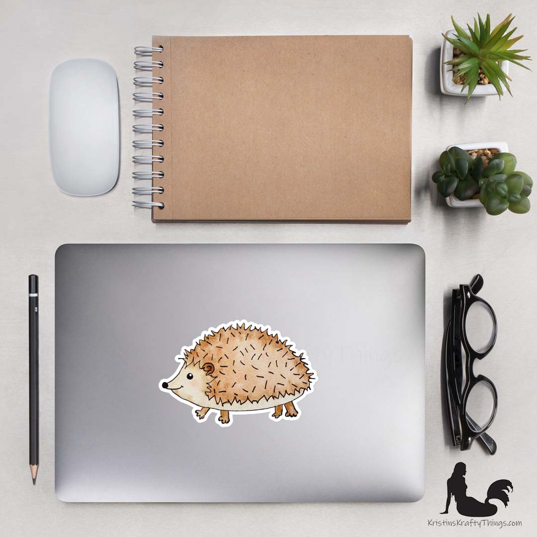 Sticker - Hedgehog Die Cut Vinyl Sticker