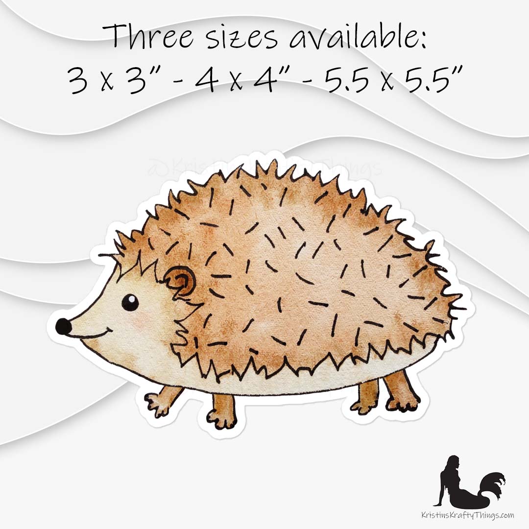 Sticker - Hedgehog Die Cut Vinyl Sticker