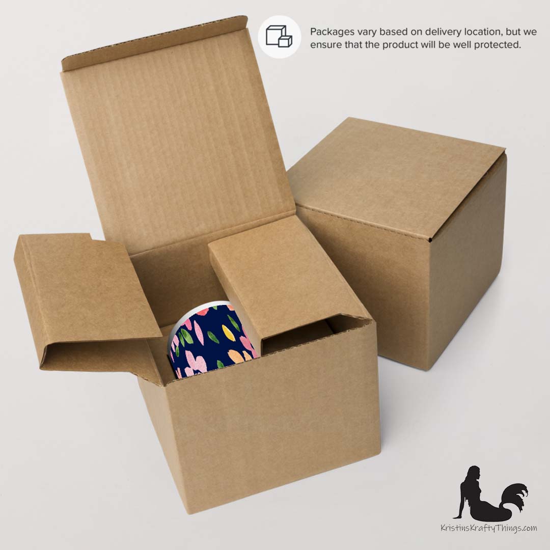 Mug - Spring Flowers on Navy