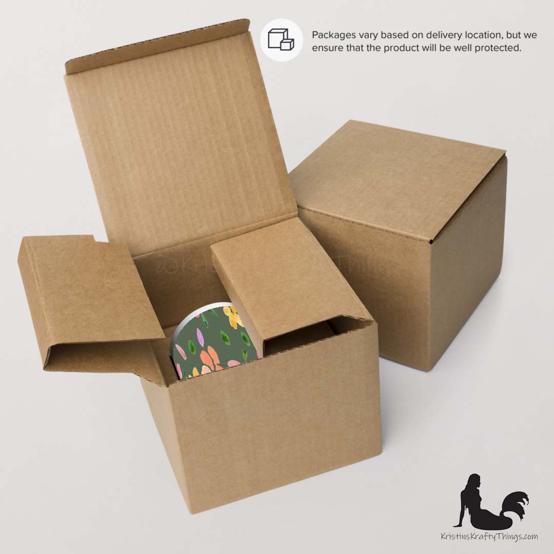 Mug - Spring Flowers on Olive