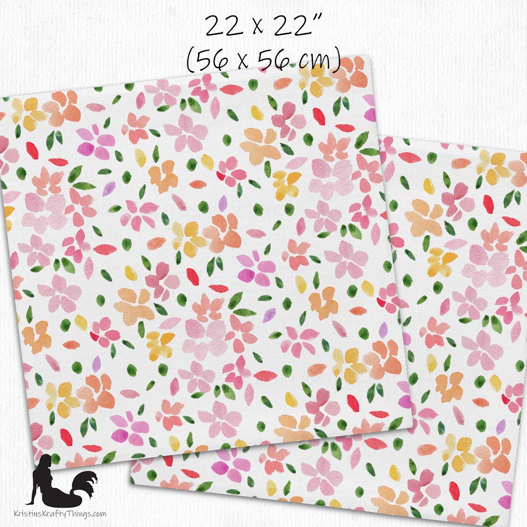 Home - Spring Flowers on White Premium Pillow Case
