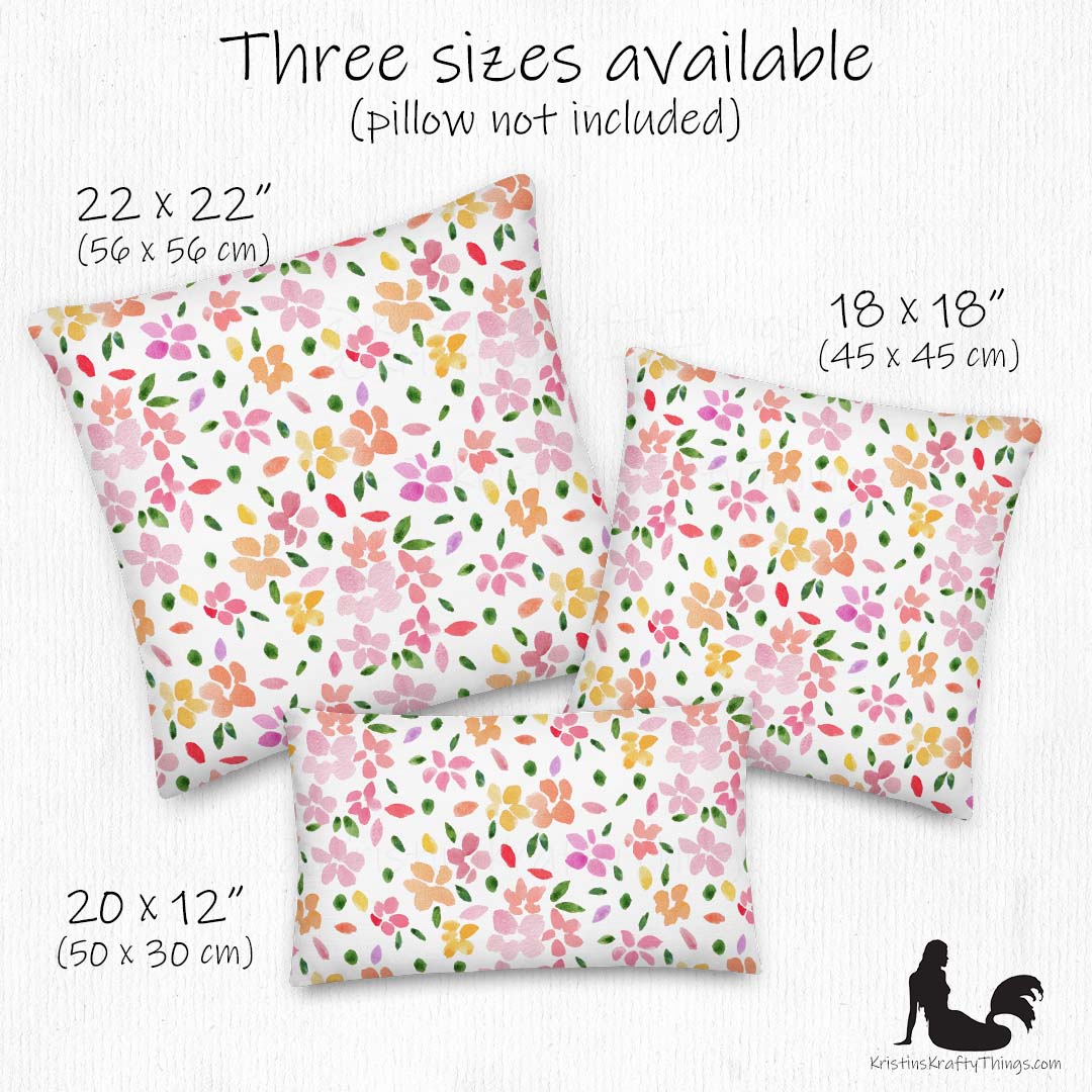 Home - Spring Flowers on White Premium Pillow Case
