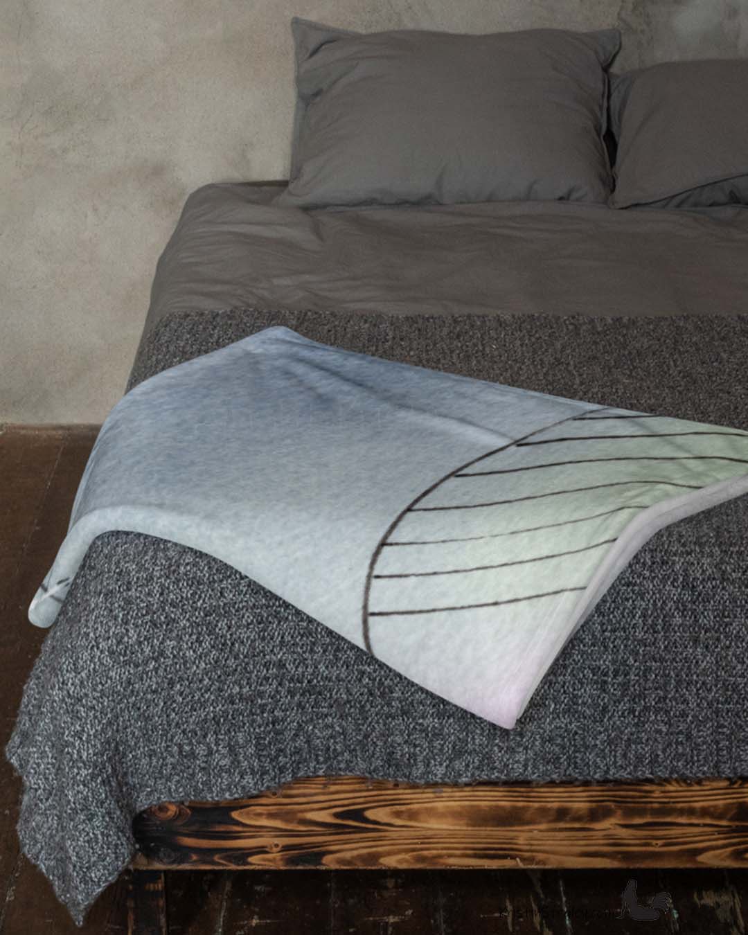 Throw Blanket - Abstract Painting Fleece Blanket