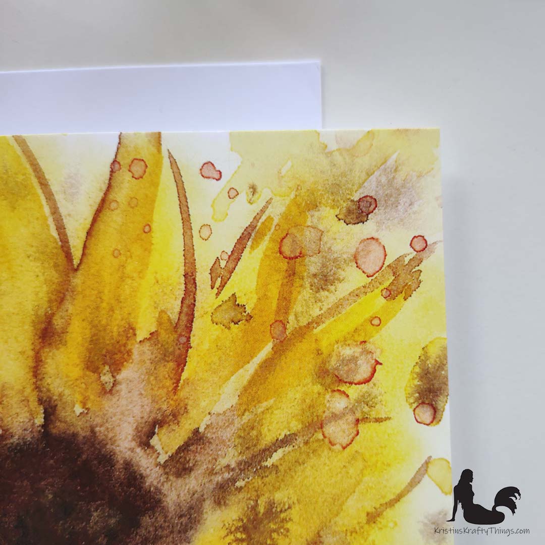 Card - Greeting Card - Sunflower Watercolor Print