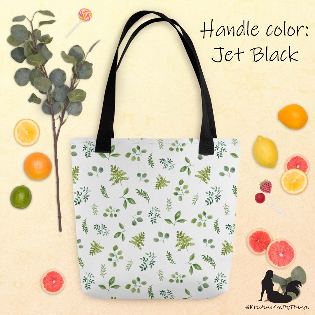 Tote Bag - Botanical Ferns and Leaves