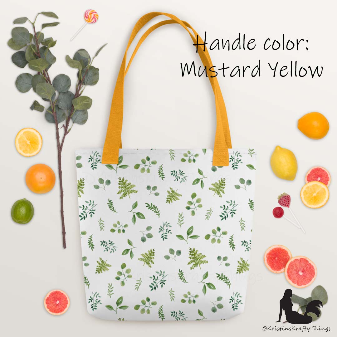 Tote Bag - Botanical Ferns and Leaves