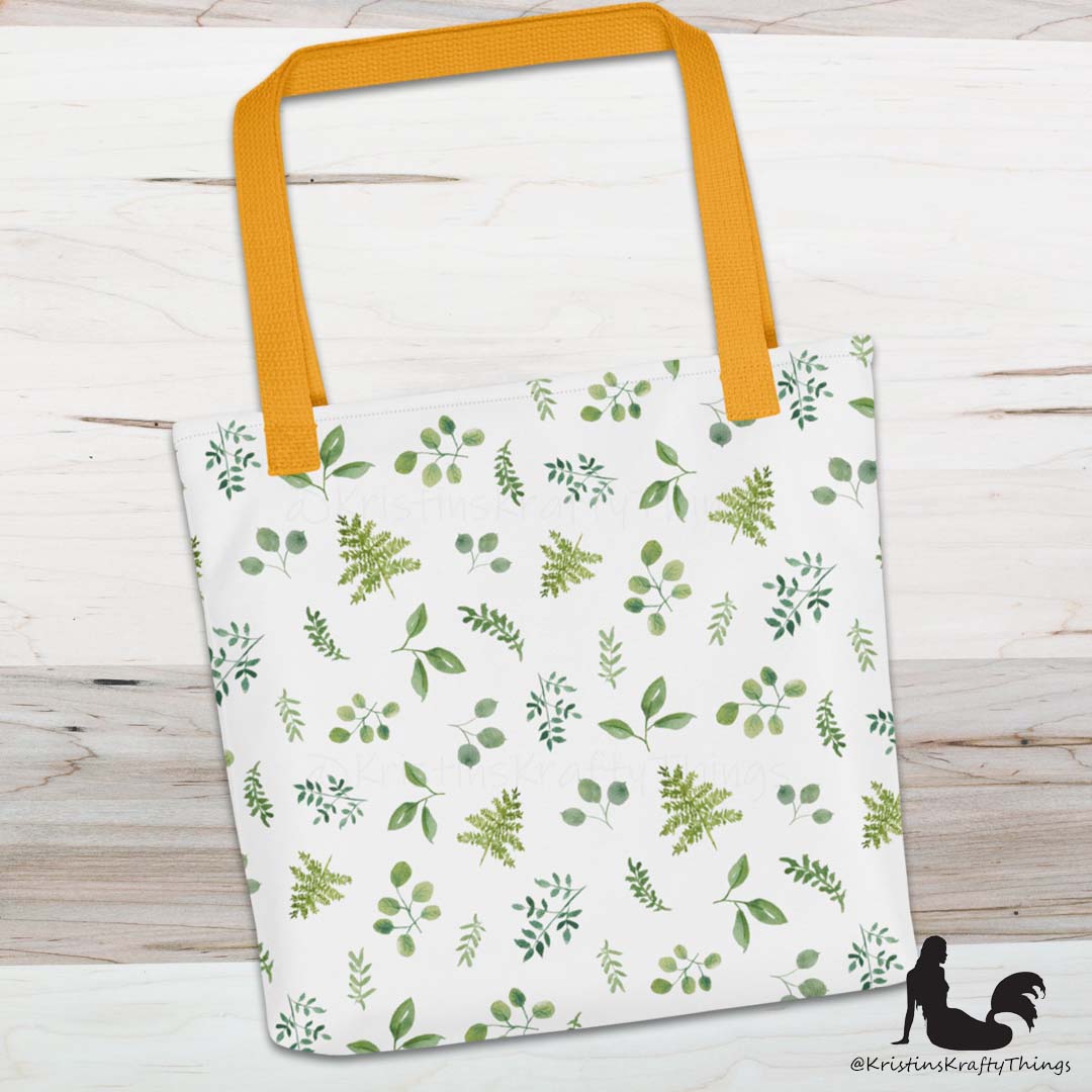 Tote Bag - Botanical Ferns and Leaves
