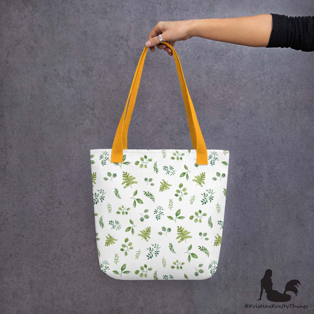 Tote Bag - Botanical Ferns and Leaves