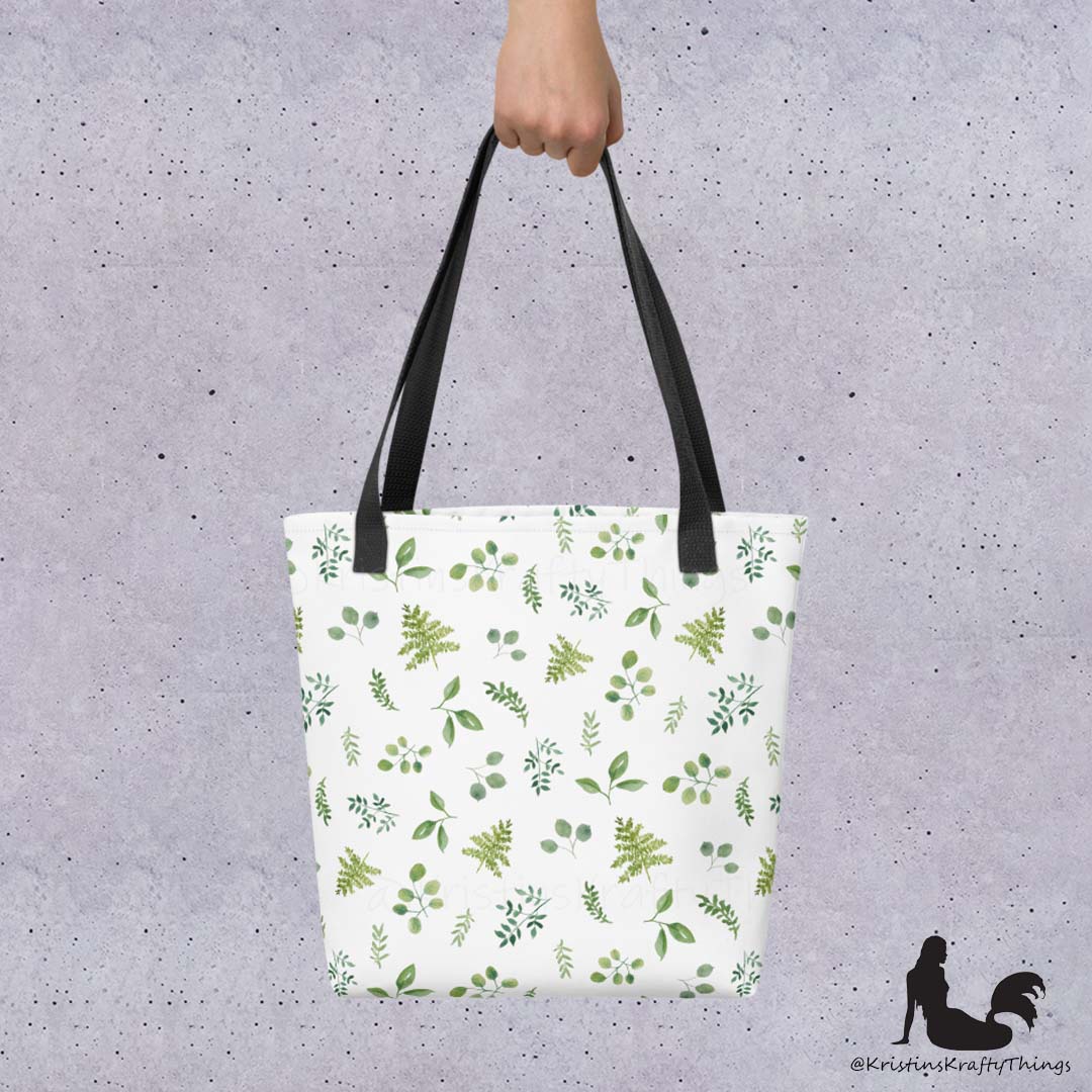 Tote Bag - Botanical Ferns and Leaves