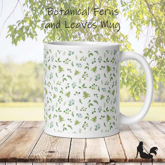 Mug - Botanical Ferns and Leaves