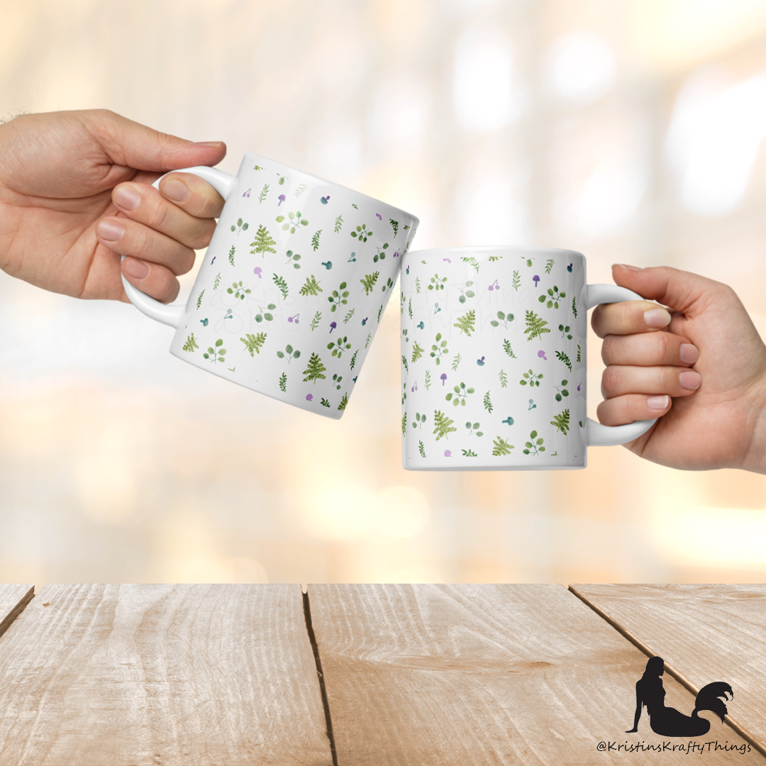 Mug - Woodland Ferns and Mushrooms