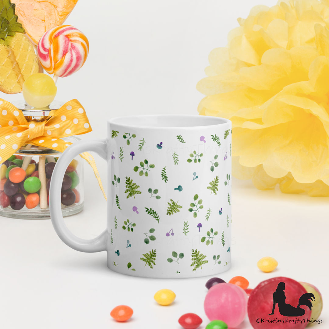 Mug - Woodland Ferns and Mushrooms