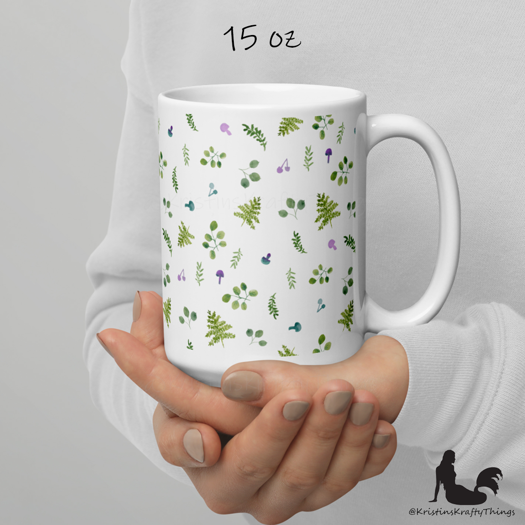 Mug - Woodland Ferns and Mushrooms