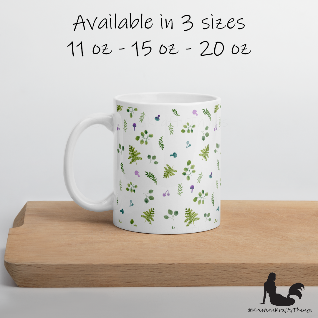 Mug - Woodland Ferns and Mushrooms