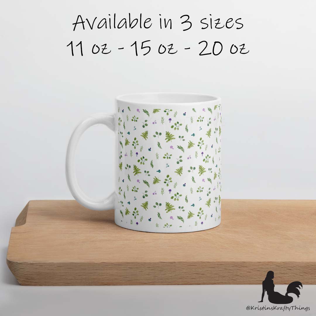 Mug - Woodland Ferns and Mushrooms