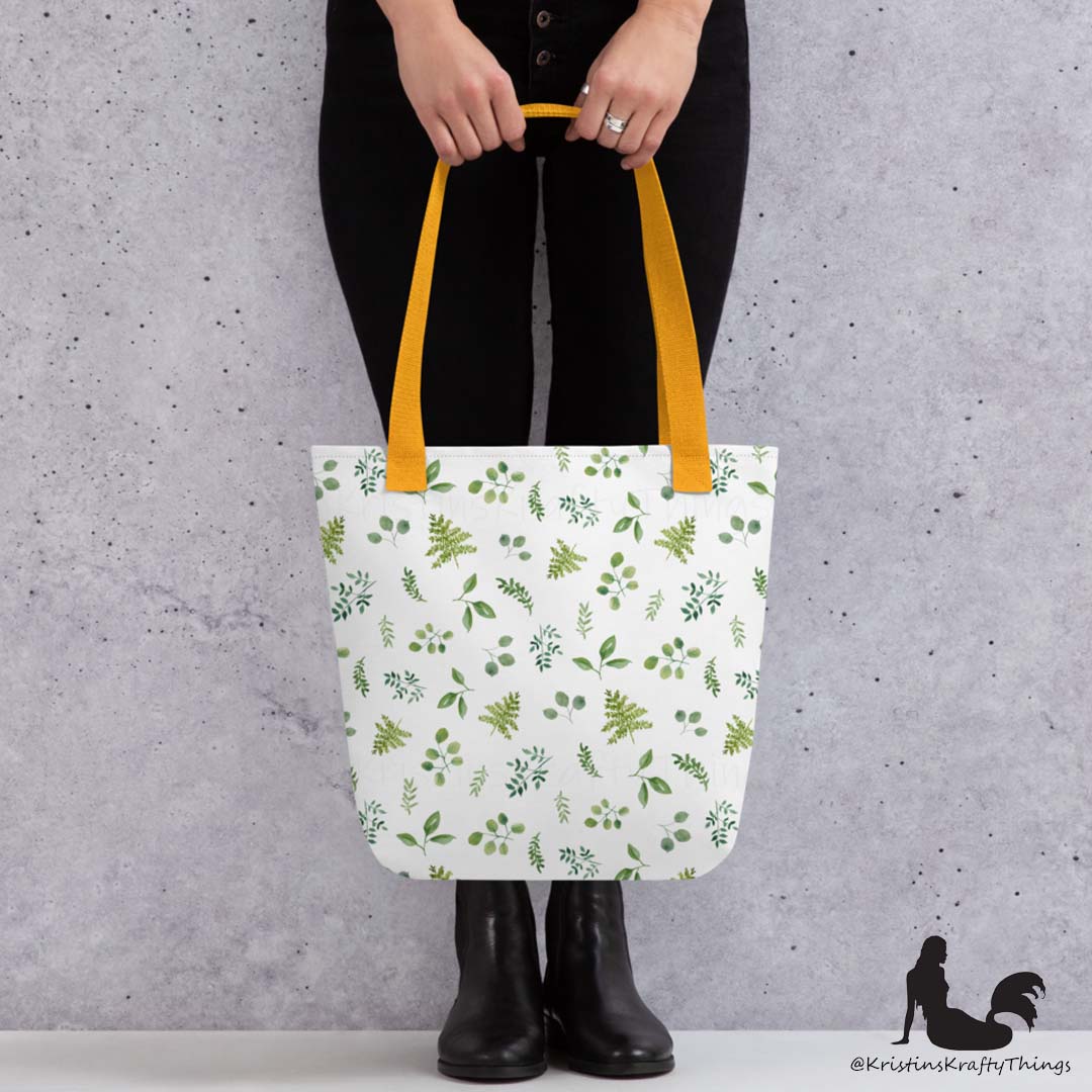 Tote Bag - Botanical Ferns and Leaves
