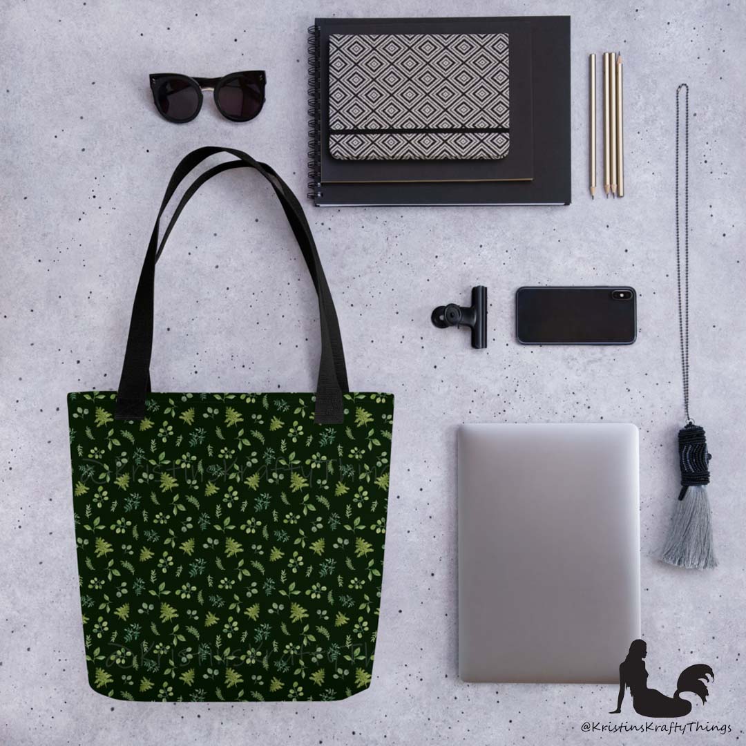 Tote Bag - Botanical Ferns and Leaves