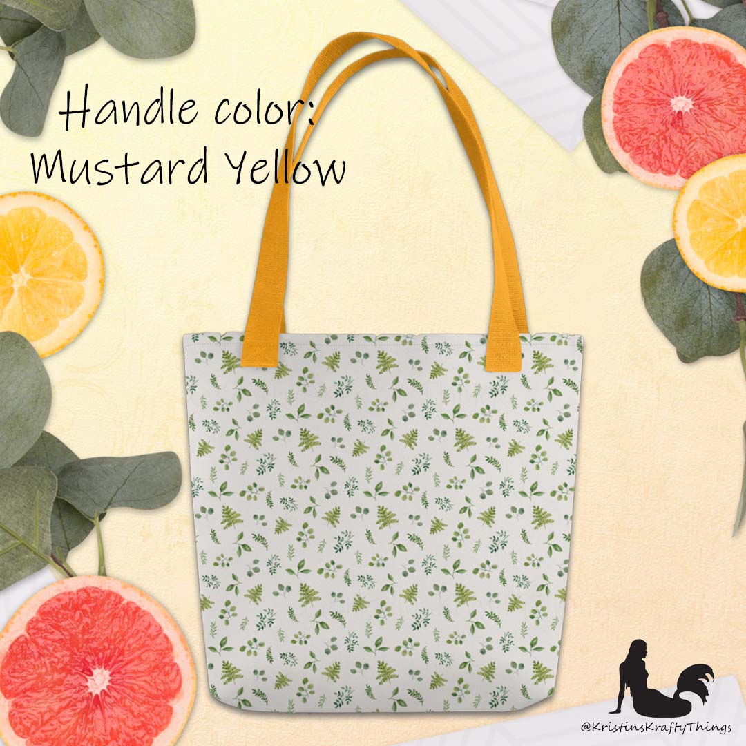 Tote Bag - Botanical Ferns and Leaves