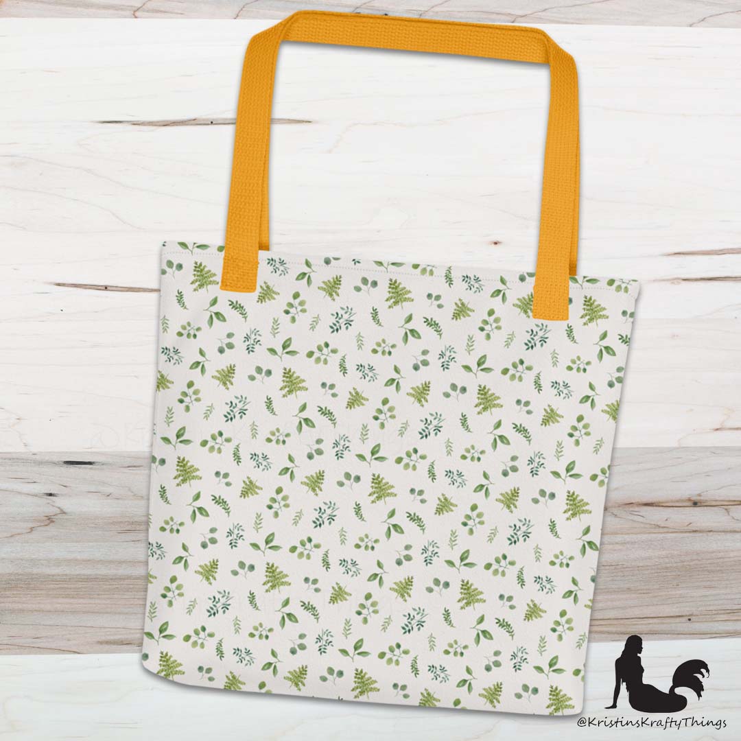 Tote Bag - Botanical Ferns and Leaves