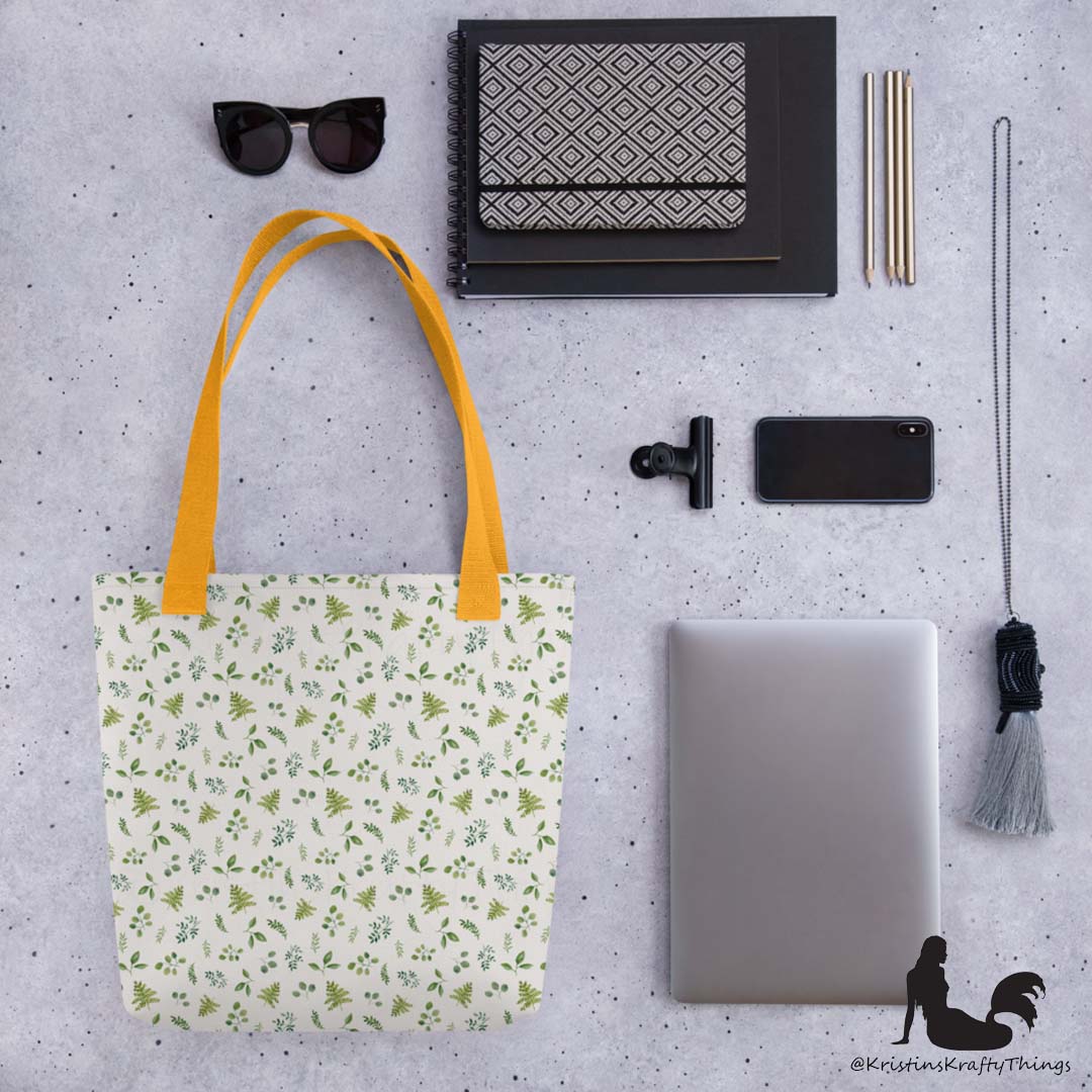 Tote Bag - Botanical Ferns and Leaves