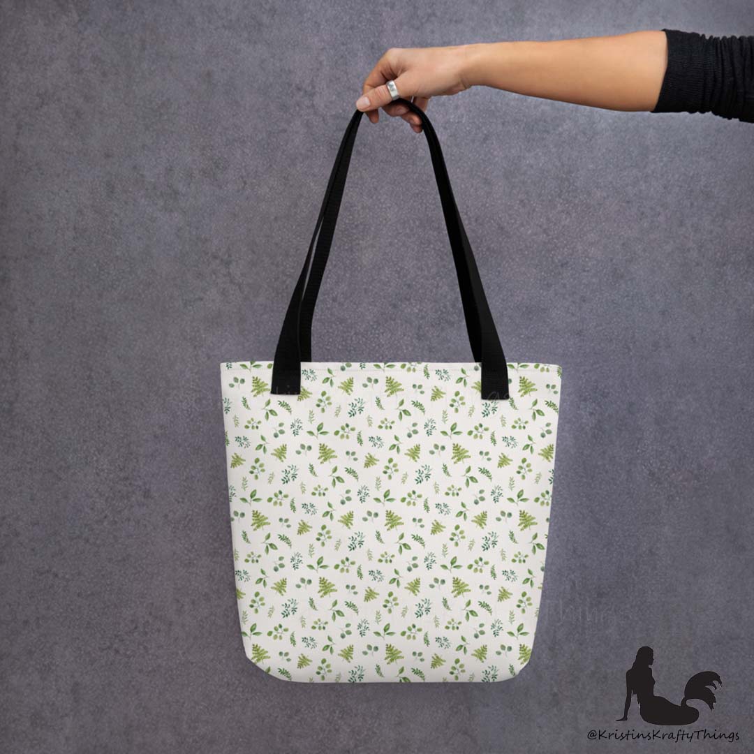 Tote Bag - Botanical Ferns and Leaves