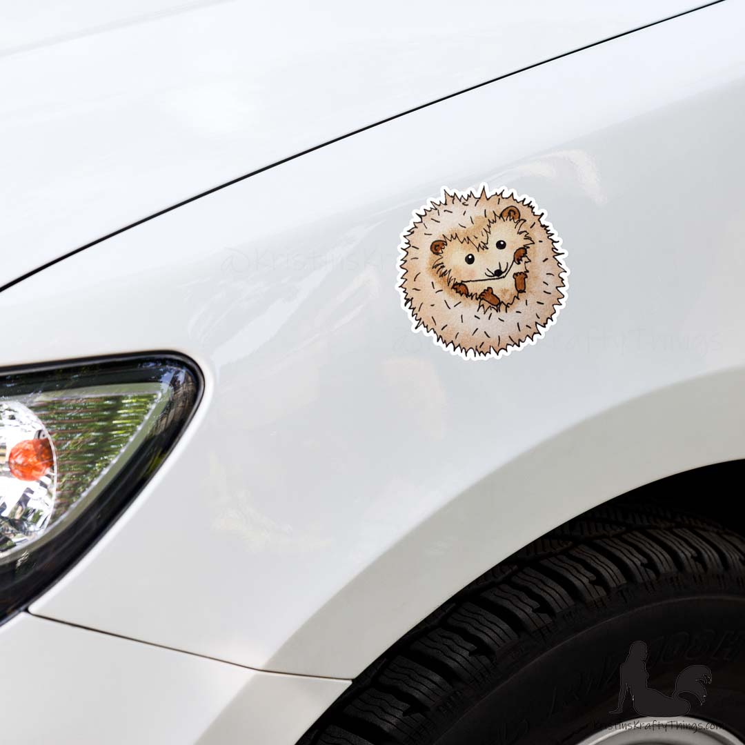 Sticker - Hedgehog Die Cut Vinyl Sticker