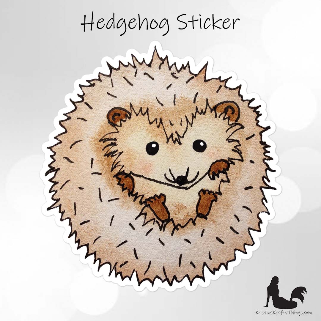 Sticker - Hedgehog Die Cut Vinyl Sticker